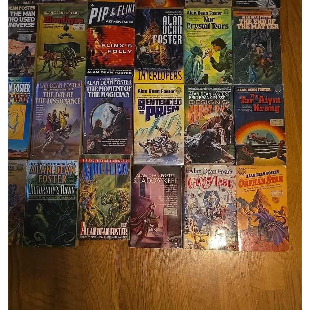 VTG Bulk Lot 44 Alan Dean Foster Thriller Horror Sci-Fi‎ Series Paperback Books